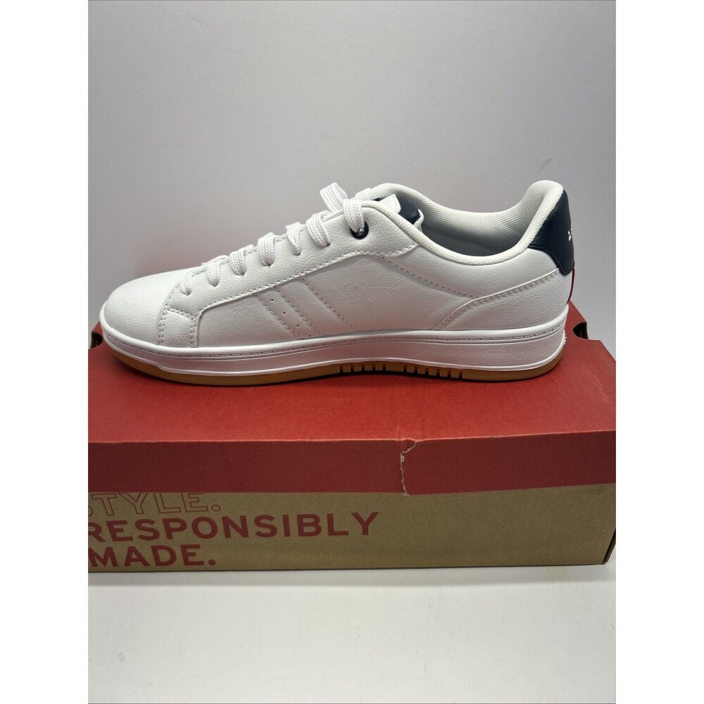 Levi's Sneaker White Red Tag Lace Up Gum Sole Men SZ 9.5 New in Box